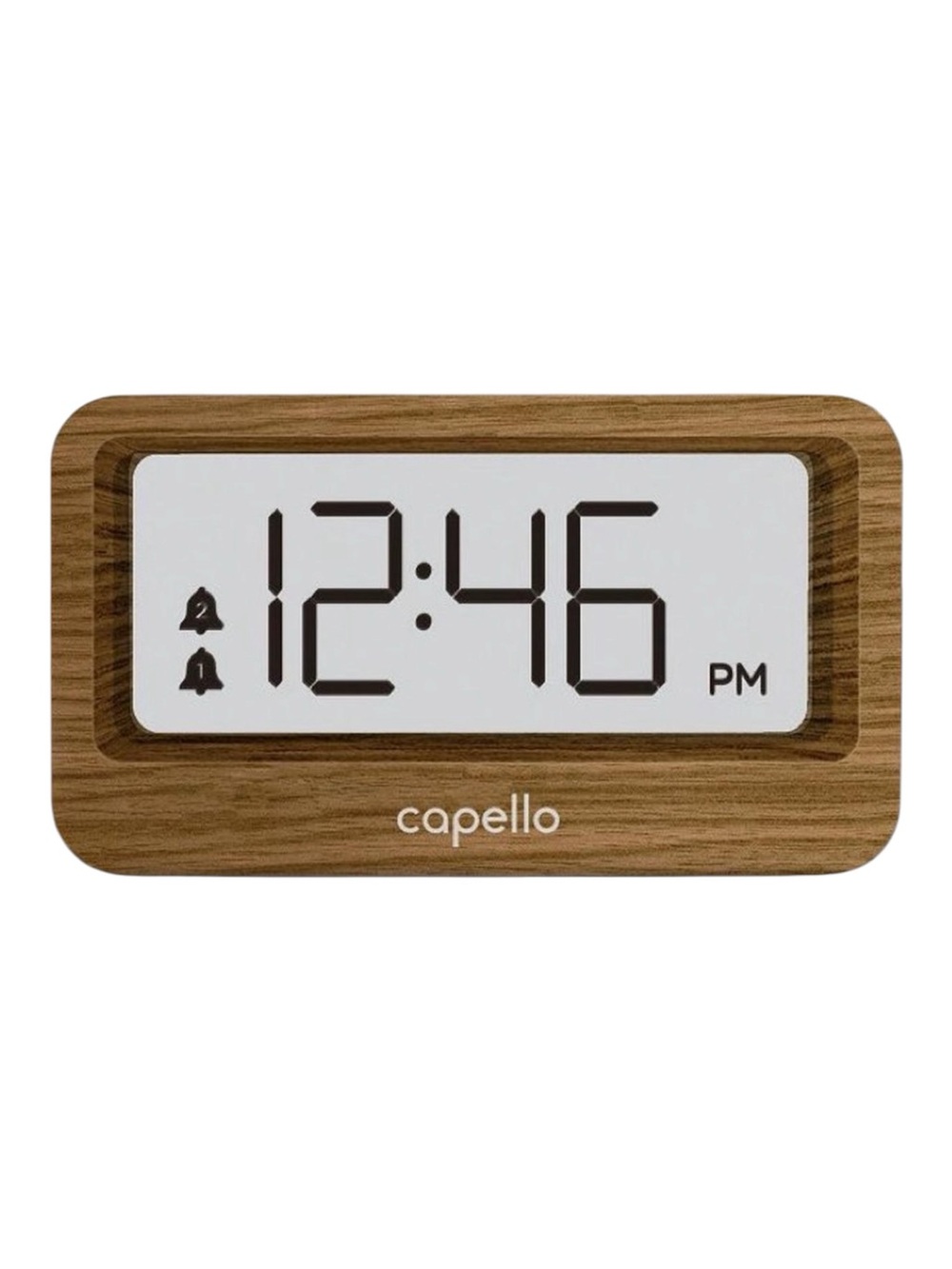 Capello Wood-Effect Alarm Clock